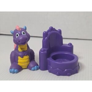 Mattel Little People Purple Dragon Figure with Throne 2003